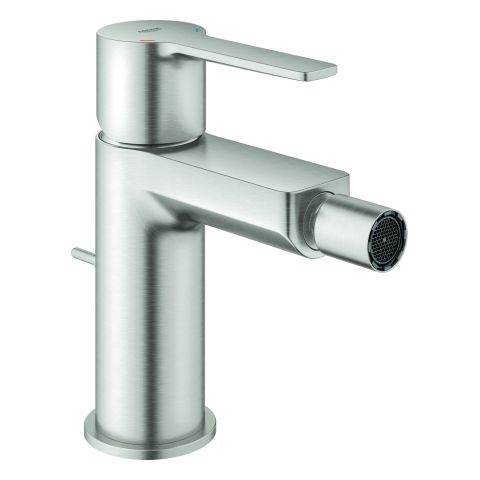 GROHE Bidet-Einhebelmischer Lineare 1/2", mit Ablaufgarnitur, supersteel