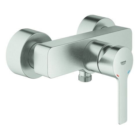 GROHE Brause-Einhebelmischer Lineare 1/2", Wandmontage, supersteel