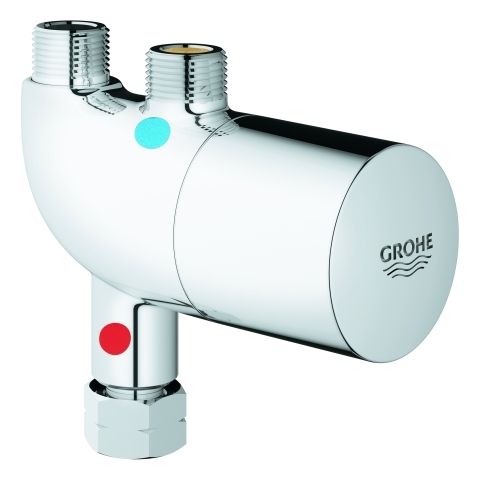 GROHE Untertisch-Thermostat Grohtherm Micro mit thermischer Verbrühschutz, chrom