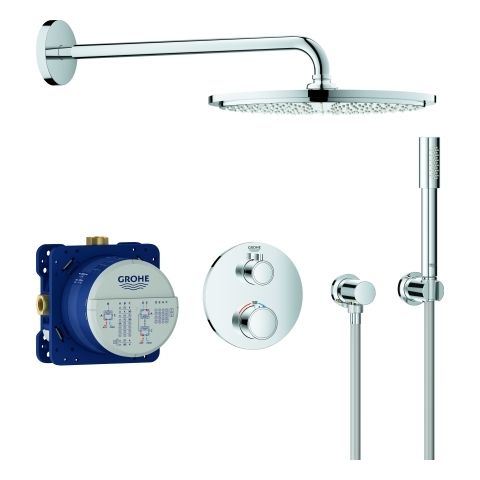 GROHE UP-Duschsystem Grohtherm mit UP-Thermostat, chrom