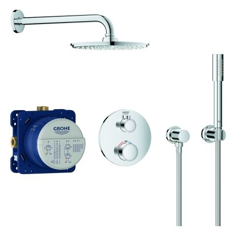 GROHE UP-Duschsystem Grohtherm mit UP-Thermostat, chrom