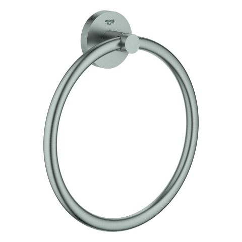GROHE Handtuchring Essentials verdeckte Befestigung, supersteel