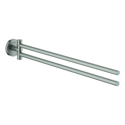 GROHE Handtuchhalter Essentials 43,9cm, 2-armig, schwenkbar, supersteel