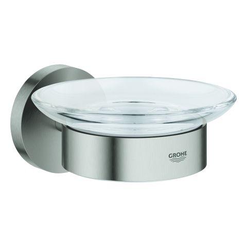 GROHE Seifenschale Essentials mit Halter, supersteel