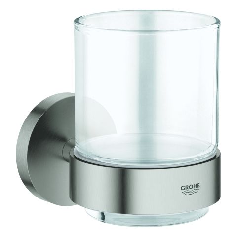 GROHE Glashalter Essentials verdeckte Befestigung, supersteel