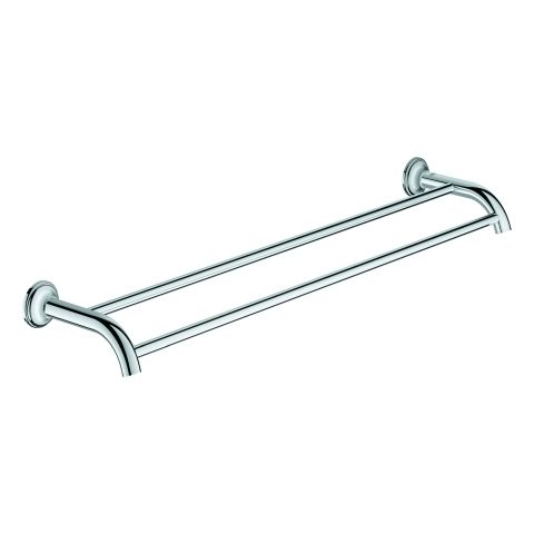 GROHE Badetuchhalter Essentials Authentic 62,6cm, doppelt, verdeckte Befestigung, chrom