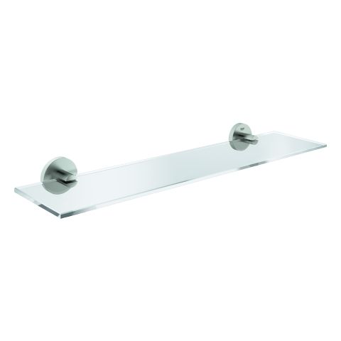 GROHE Glasablage Essentials 53cm, verdeckte Befestigung, supersteel