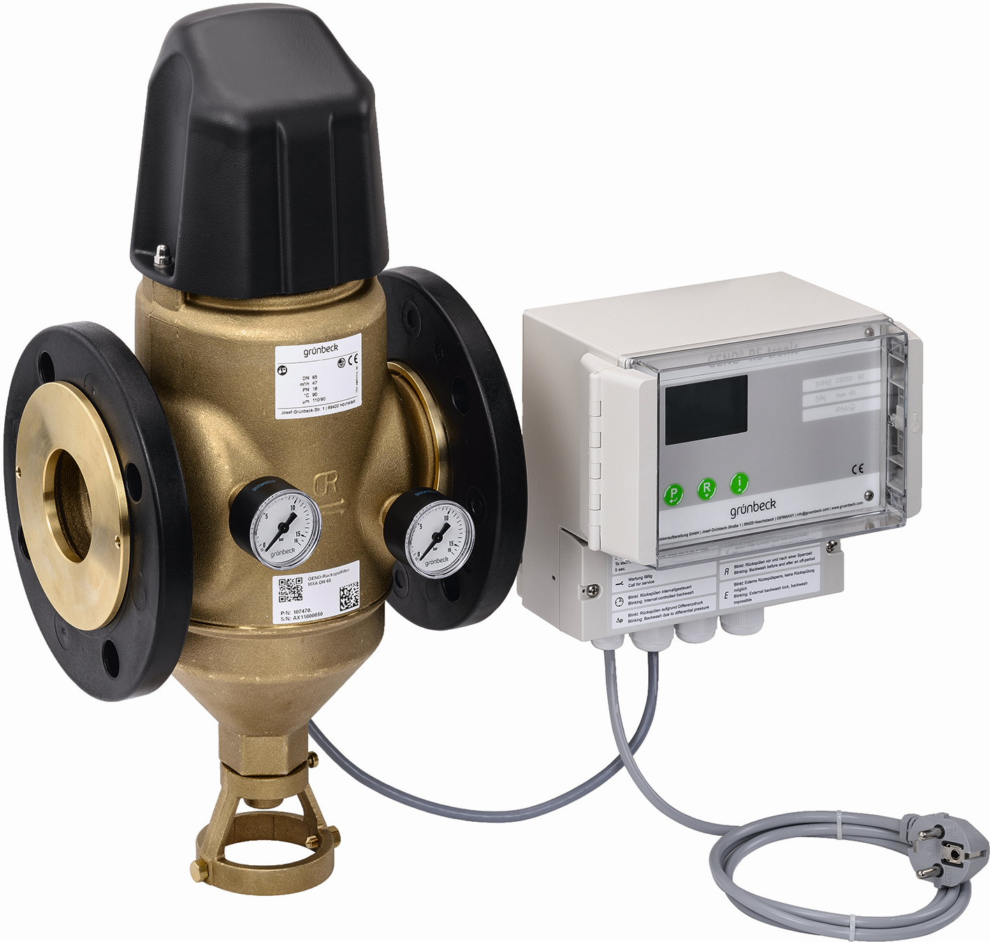 Grünbeck Rückspülfilter GENO MXA DN 100, 200 Mikrometer ìm Filter, Abstreifbürste