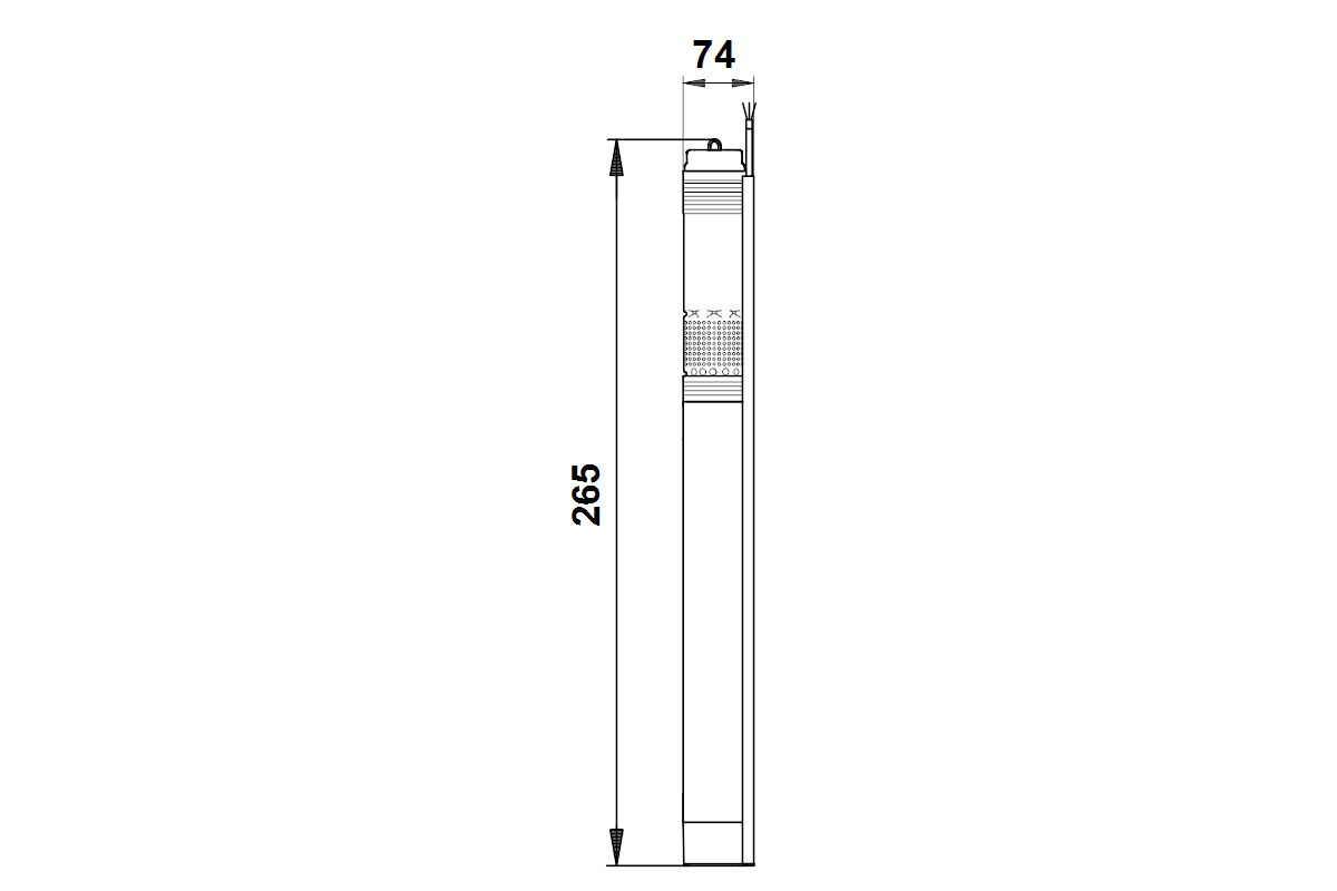 Grundfos Unterwasserpumpe SQE 5-70, Rp 1 1/2, 1x 200-240 V