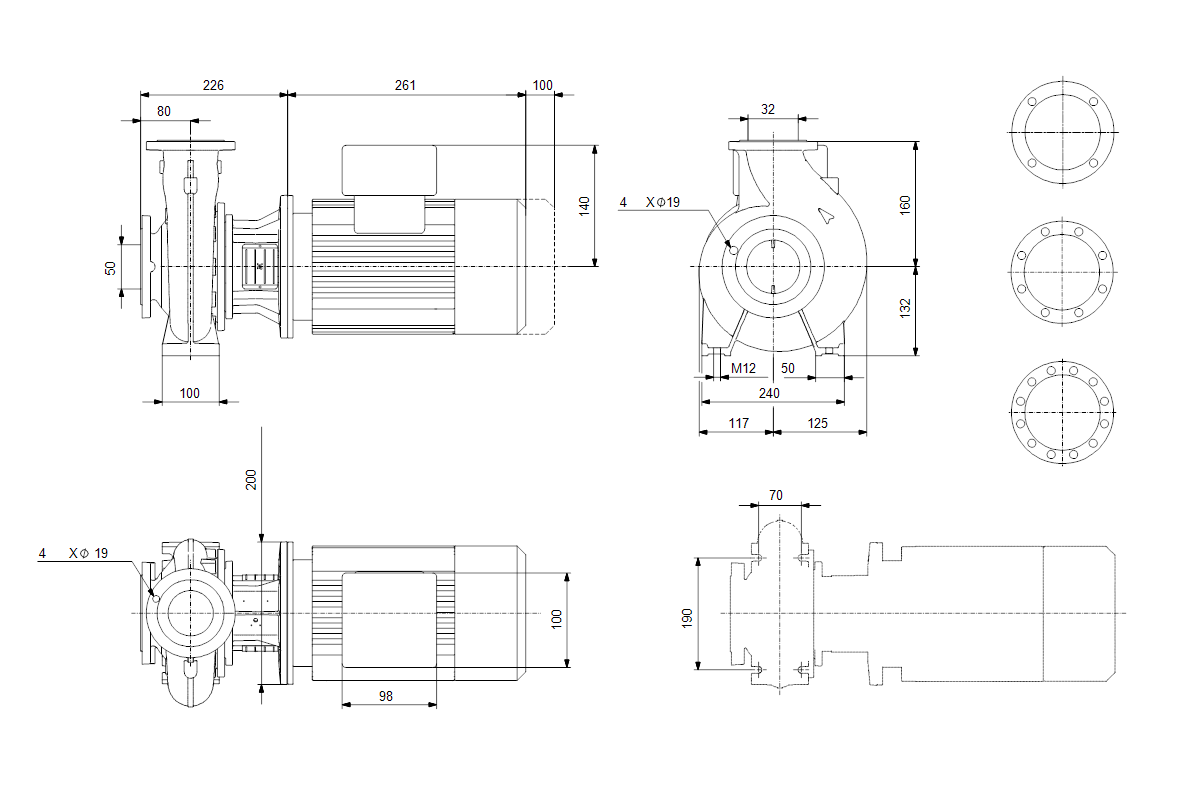 GRUNDFOS Blockpumpen Standard NB 65-160/135AAF2AESBQQEFW3