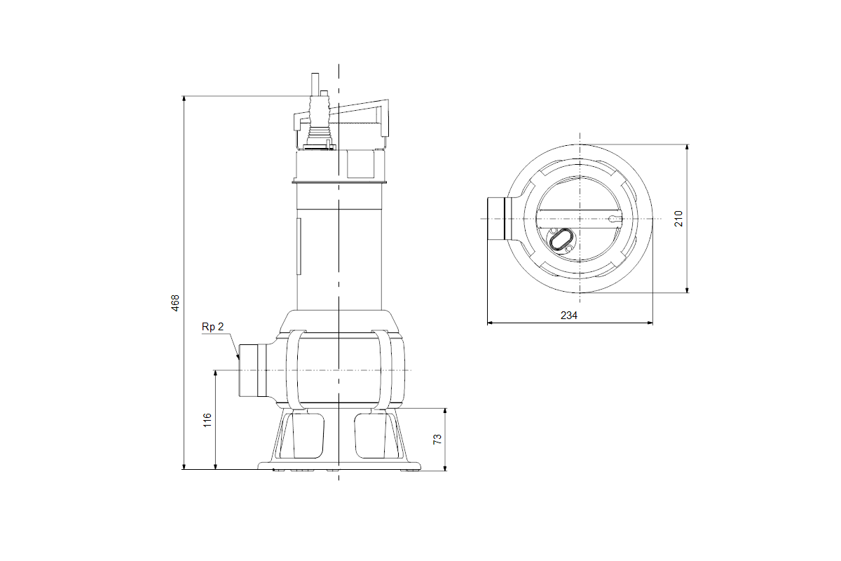 GRUNDFOS Kellerentwässerungspumpe UNILIFT AP50B.50.11.3V 3X400V 5M