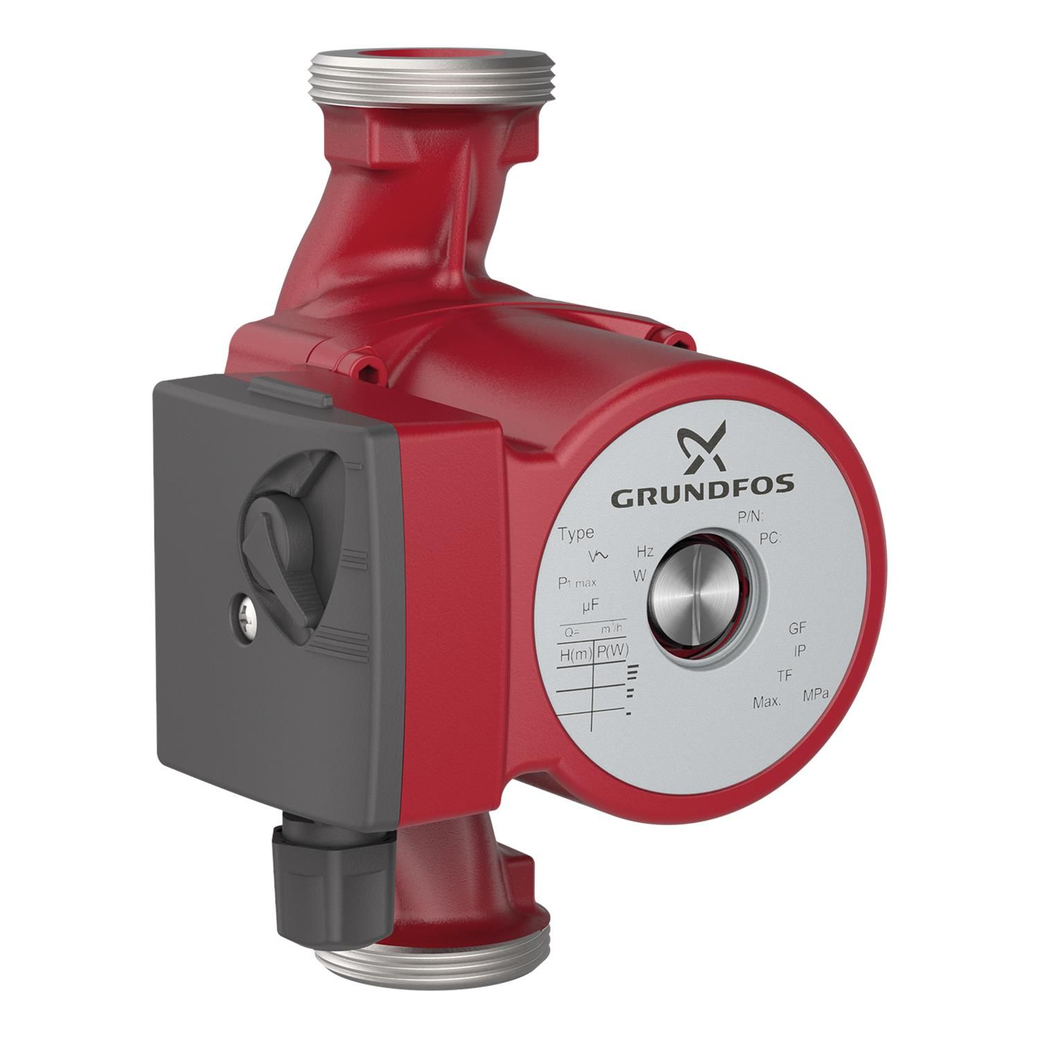Grundfos Umwälzpumpe Serie 100 UPS 25-40 N, 230 V, G 1 1/, 180 mm, Edelstahl