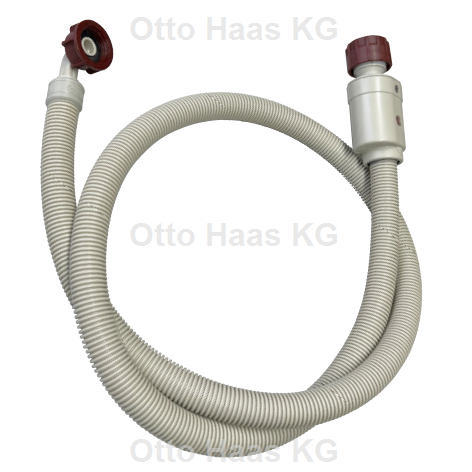 HAAS Zulaufschlauch Watersafe 3000 mm, Kunststoff, grau, für Wasch/Spülmaschine