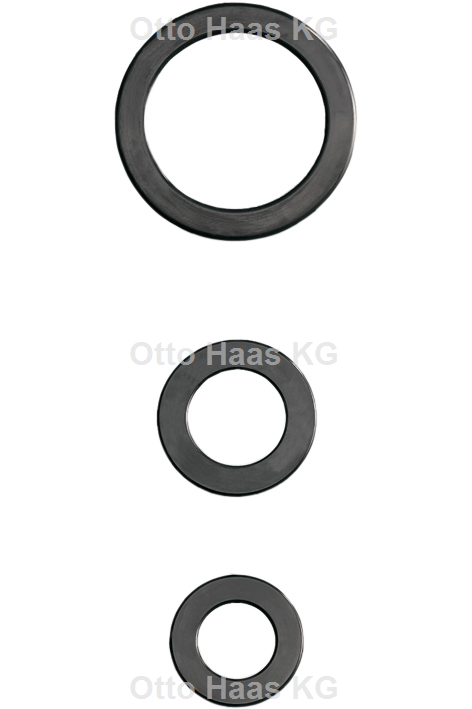 HAAS Trinkwasser-Flanschdichtung 274 x 328 x 2 mm, DN 250, PN 10, schwarz