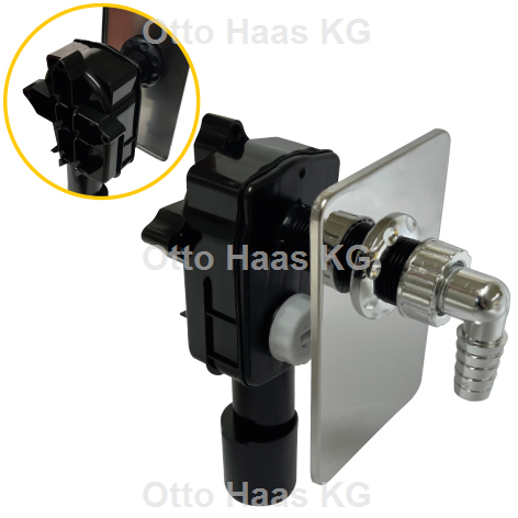 HAAS Unterputz-Geräte-Siphon OHA 4000 DN 40/50, für Waschmaschine und Geschirrspüler, ohne Montageplatte