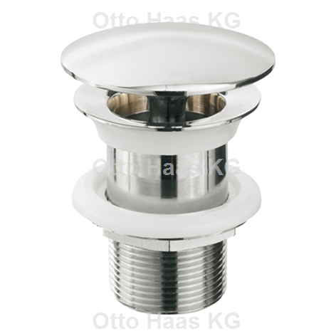 HAAS Ablaufgarnitur 1 1/4", 63 x 70 mm, ohne Überlauf, mit starrem Verschluss