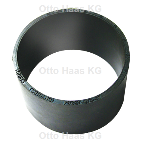 HAAS Schlauchspannmuffe DN 70, EPDM, schwarz, für HT-/PE-Rohr