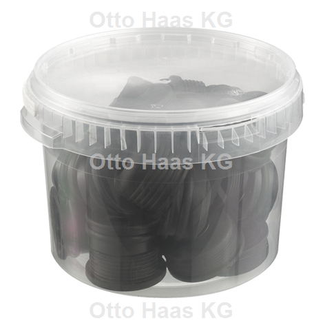 HAAS HT-Gummi-Nippel-Sortiment transparent, 25 Stück, für muffenlose HT-Rohre