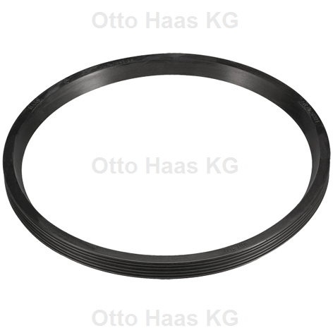 HAAS Lippendichtring DN 125, Gummi, schwarz, für HT-Rohre
