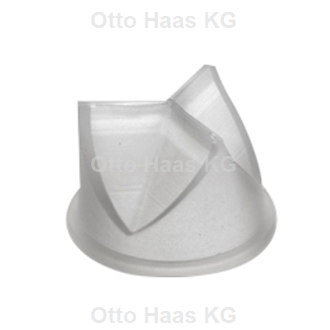 HAAS Rückflussverhinderer SAVE Ø 26,5 x 18 mm, für Geräteanschlüsse G 1, Silikon natur