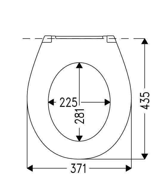 HARO WC-Sitz Haromed Care 15 weiß, Scharniere Edelstahl, SolidFix, Exzenter