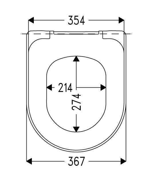 HARO WC-Sitz Wave Soft Close Premium weiß, Scharniere Edelstahl, FastFixmutter, Exzenter