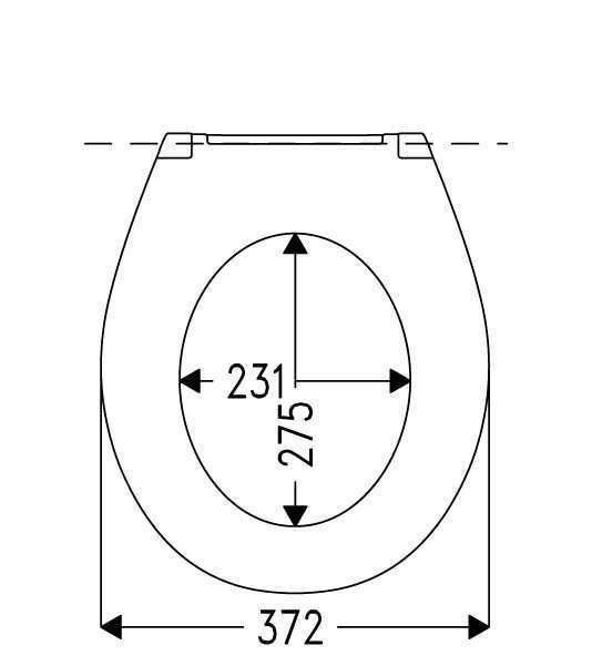 HARO WC-Sitz Ocean Scharniere Edelstahl, FastFixmutter, 2-Punkt, schwarz