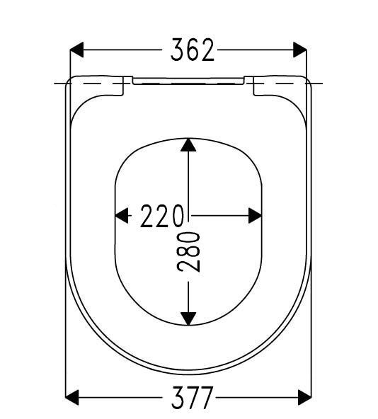 HARO WC-Sitz Tube Soft Close starwhite, Scharniere Edelstahl, Spreizdübel, Schlitzscheibe