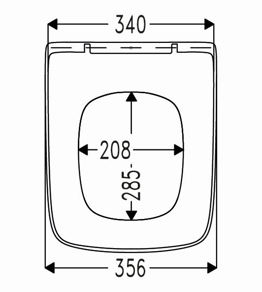 HARO WC-Sitz Daya Slim SoftClose weiß, Scharniere Edelstahl, Klappdübel, nicht verstellbar