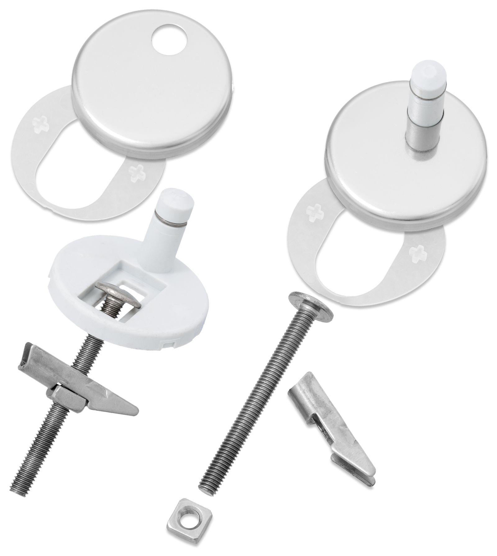 HARO BVO-Klappdübel Scharnier SoftClose C5802G, Nylon, mit Edelstahlkappe, Drehpunkthöhe 24mm