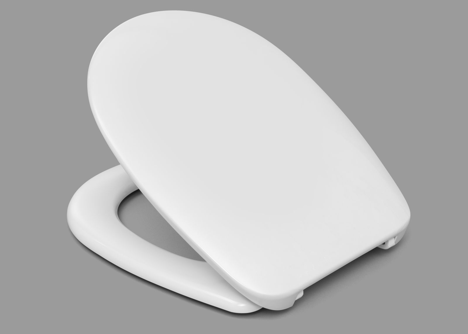 HARO WC-Sitz Deltano Scharniere Edelstahl, BVO-Spreizdübel, D4002H, 2-Punkt, weiß