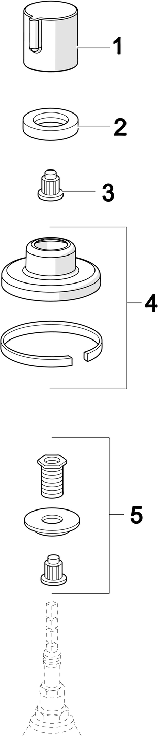 HANSA Fertigmontageset für UP-Ventil, Rosette rund, chrom