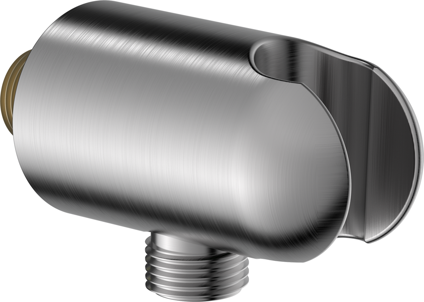 HANSA Wandanschlussbogen Wandmontage, DN 15, zweiteilige Bauweise, Stahl gebürstet