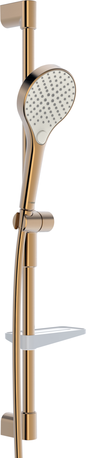 HANSA Duschsystem HANSAVIVA Wandstangen-Brausenset, Wandmontage Brauseschlauch 125cm, Bronze gebürstet