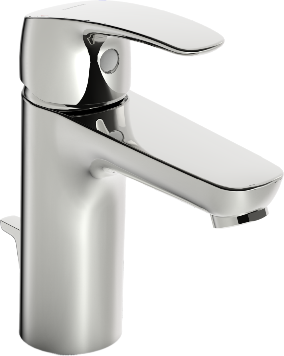 HANSA Waschtisch-Einhebelmischer HANSAPINTO XL mit Ablaufgarnitur, Ausladung 115mm, chrom