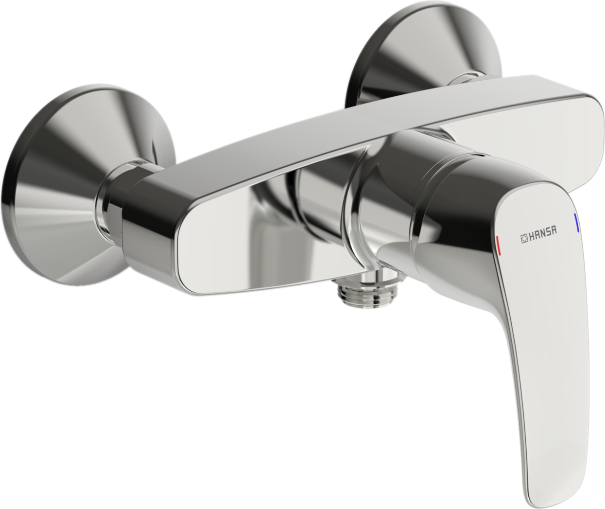 HANSA Brause-Einhebelmischer HANSAPINTO AP, S-Anschlüsse, chrom