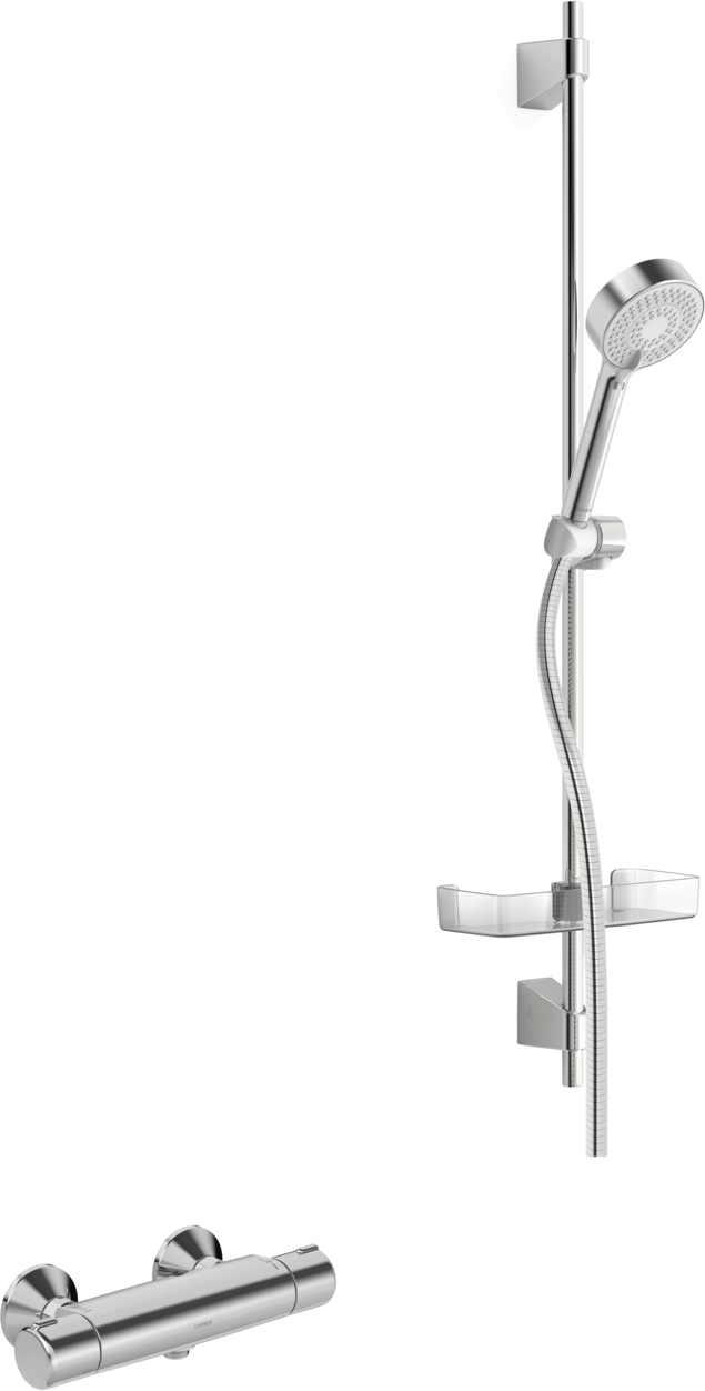 HANSA Brause-Thermostat HANSAMICRA AP, 3-strahlig, chrom