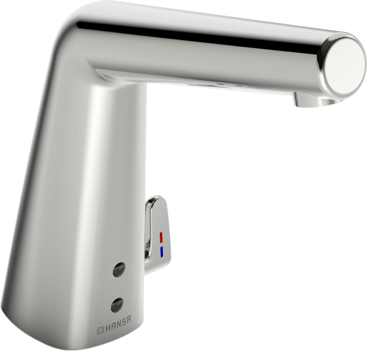 HANSA Infrarot-Waschtisch-Armatur HANSADESIGNO Style Batteriebetrieb, Ausladung 138 mm, chrom