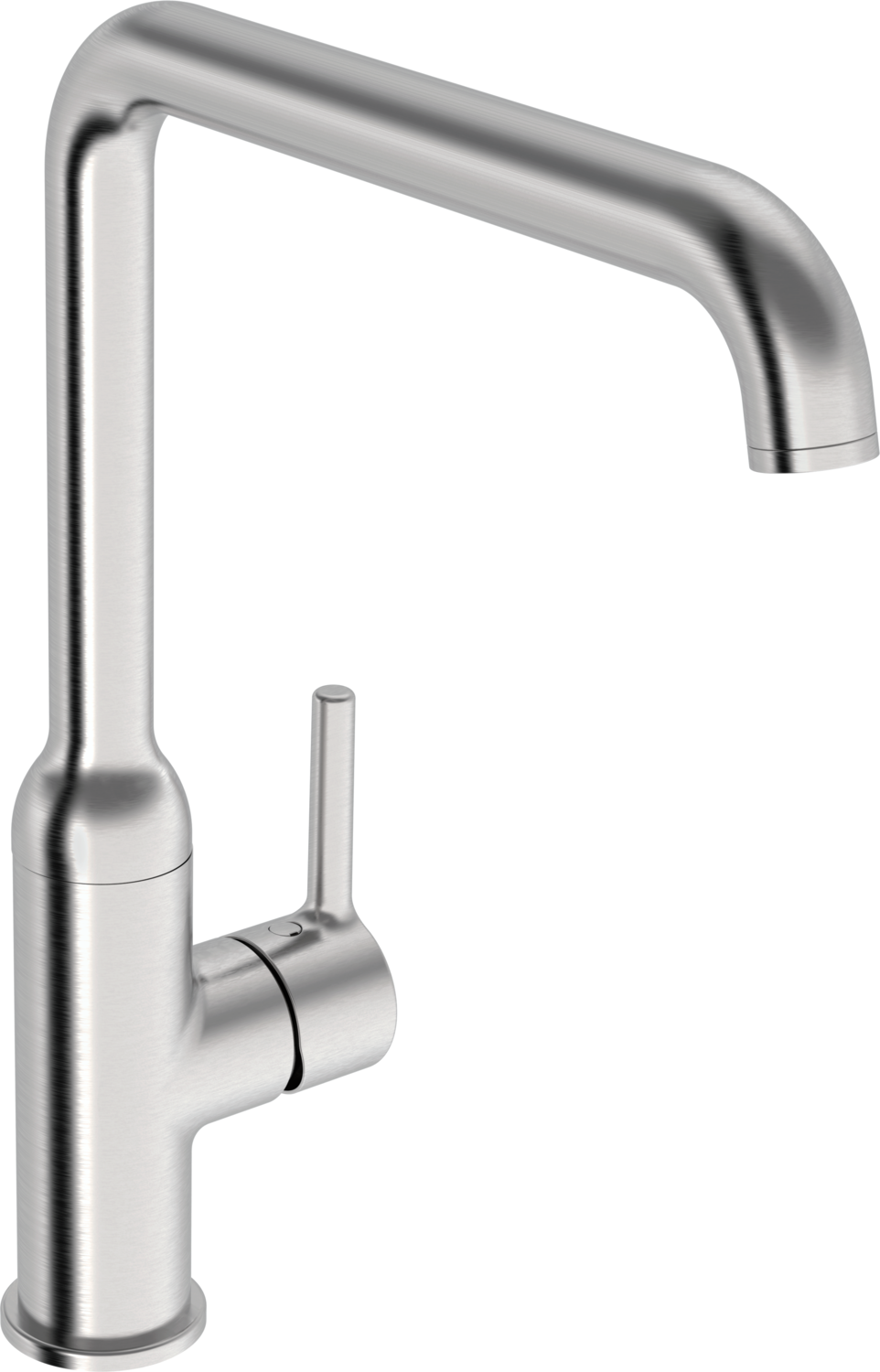 HANSA Spültisch-Einhebelmischer HANSAVANTIS Style seitenbedient, Ausladung 223mm, Stahl gebürstet
