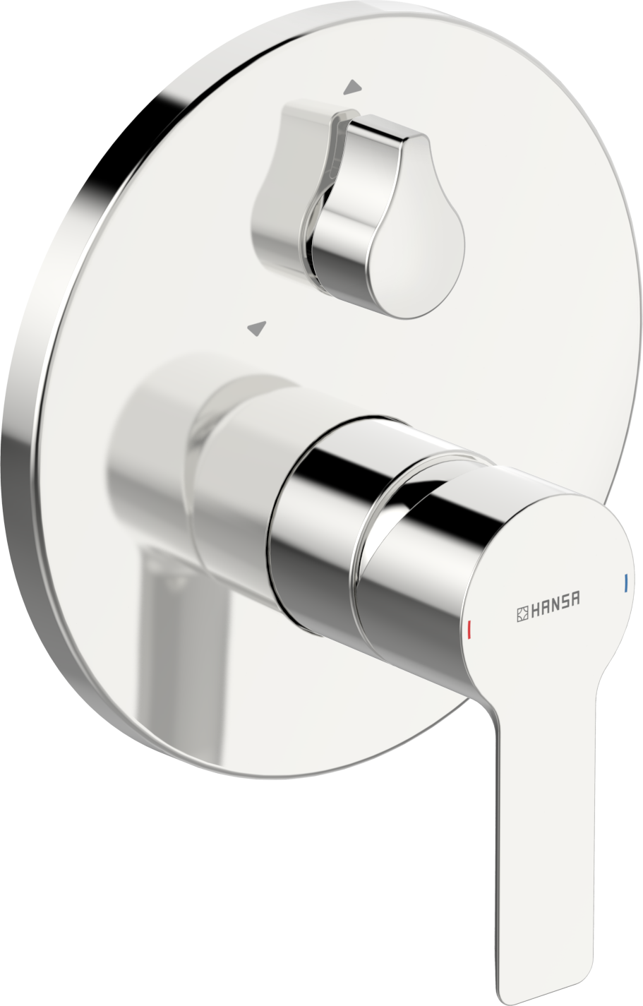 HANSA Fertigmontageset HANSALIGNA UP-Wannen-Einhebelmischer, Rosette rund, chrom