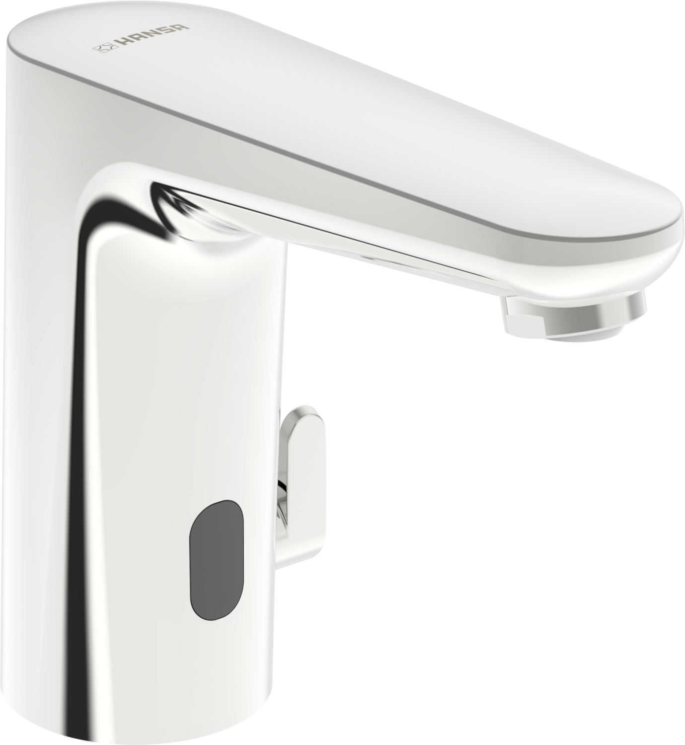 Infrarot-Waschtisch-Armatur HANSAELECTRA chrom, Batteriebetrieb, Ausladung 123mm