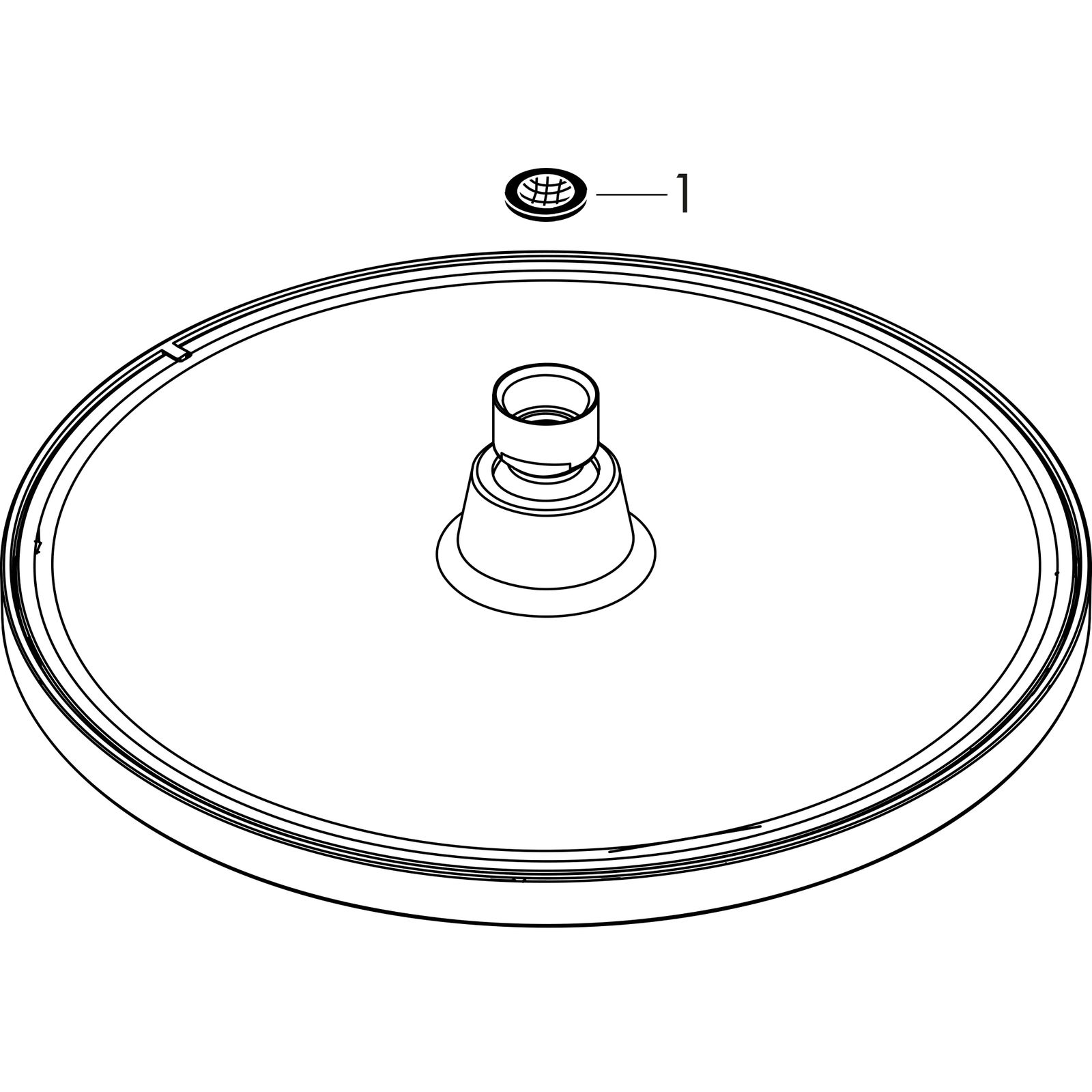 hansgrohe Kopfbrause Crometta S 240 1jet, d&#x3D; 240mm, LowPressure, chrom