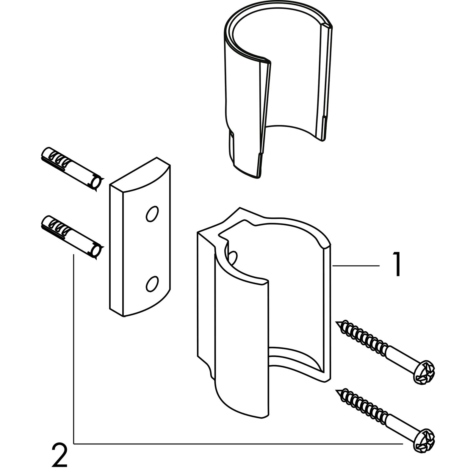hansgrohe Brausehalter Axor Starck feste Halteposition, brushed brass