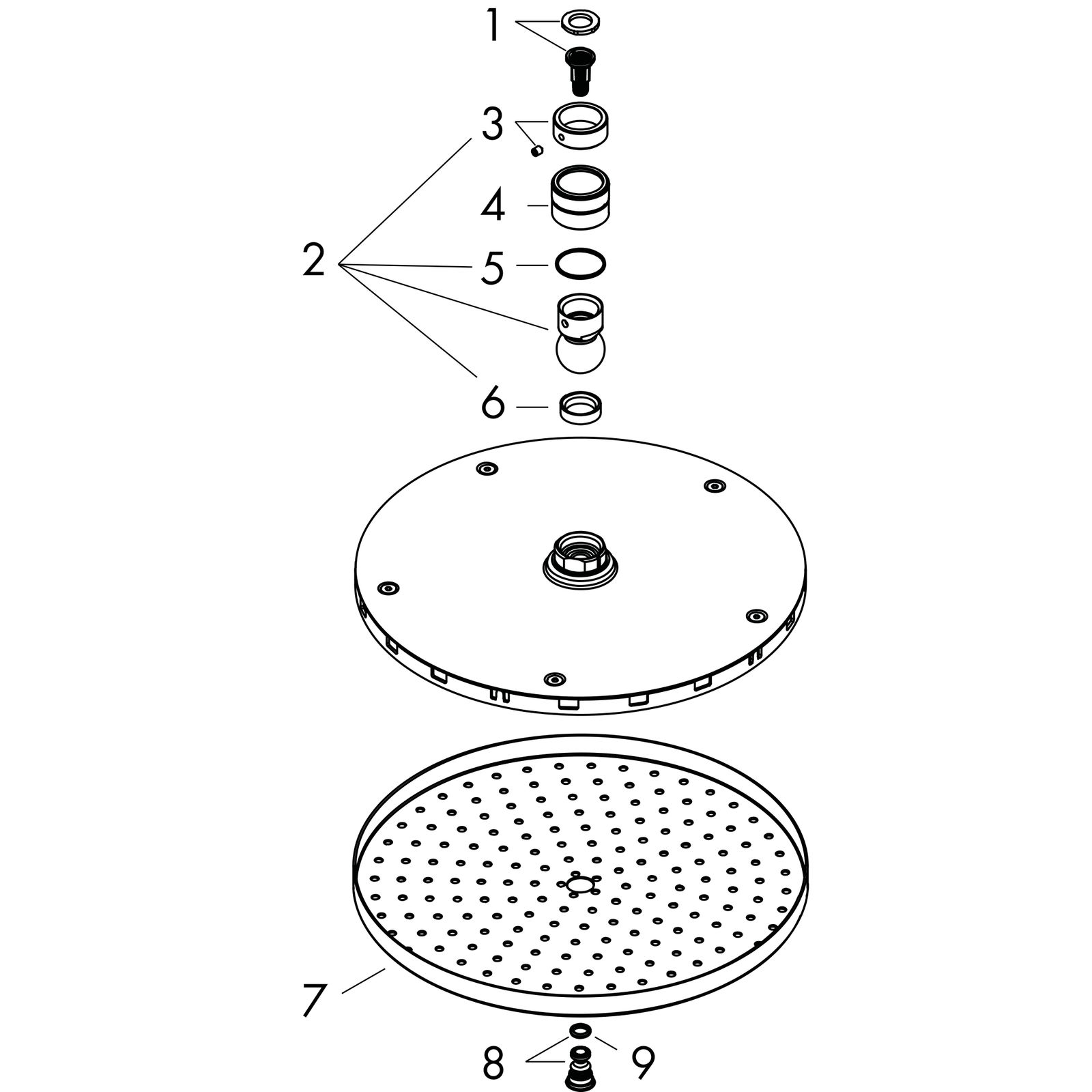 hansgrohe Kopfbrause Raindance S 240 1jet, 18,1 l/min, chrom