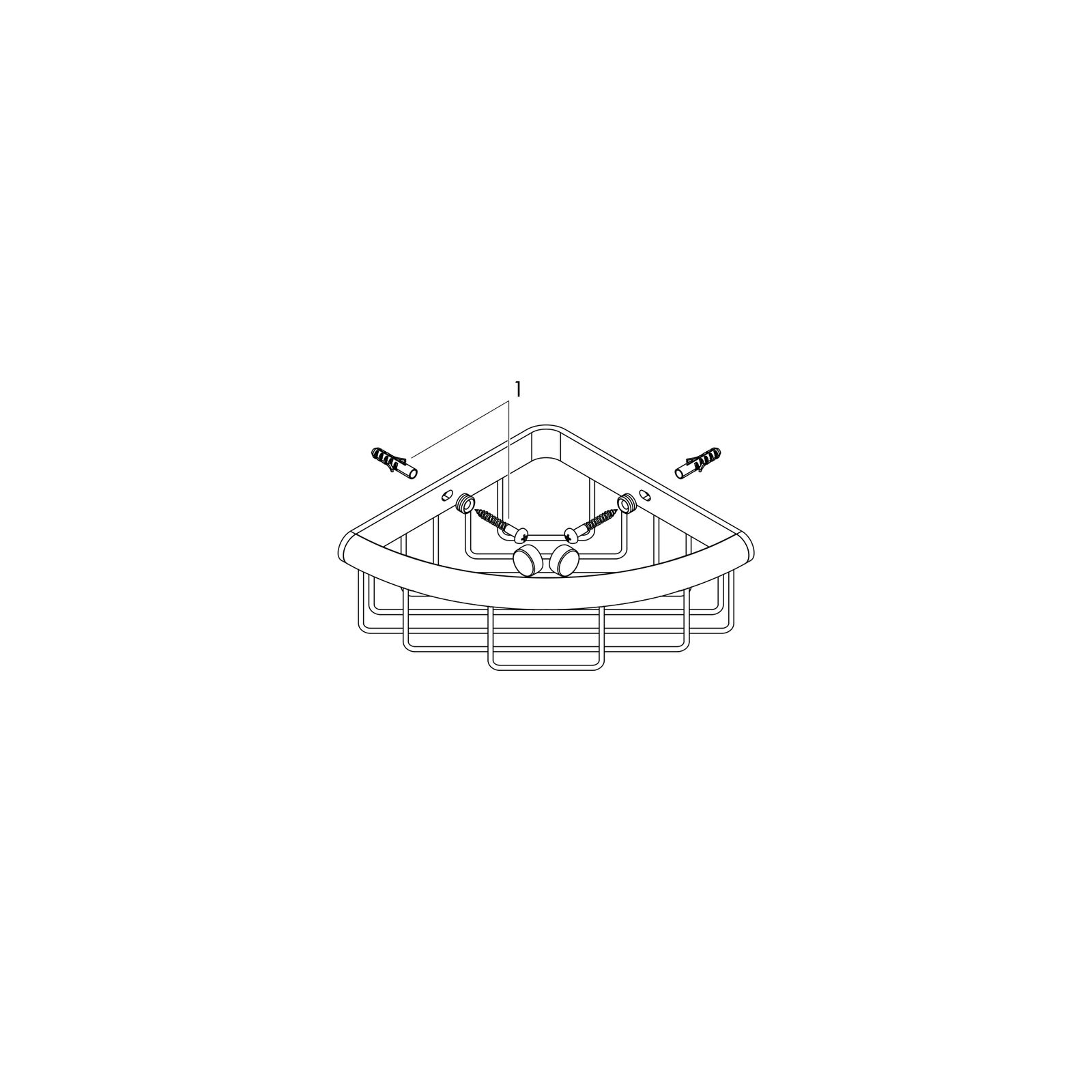 hansgrohe Seifenkorb Logis Universal Wandmontage, Metall, chrom