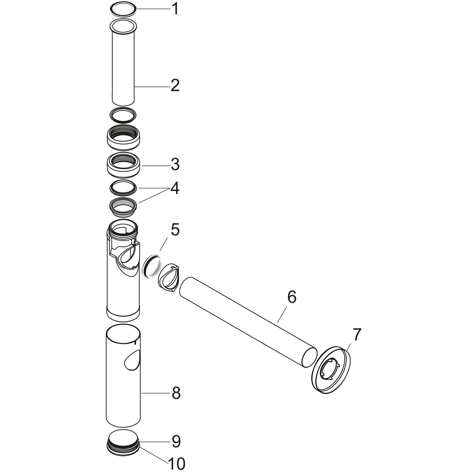 hansgrohe Designsiphon Flowstar S G 1 1/4, brushed nickel