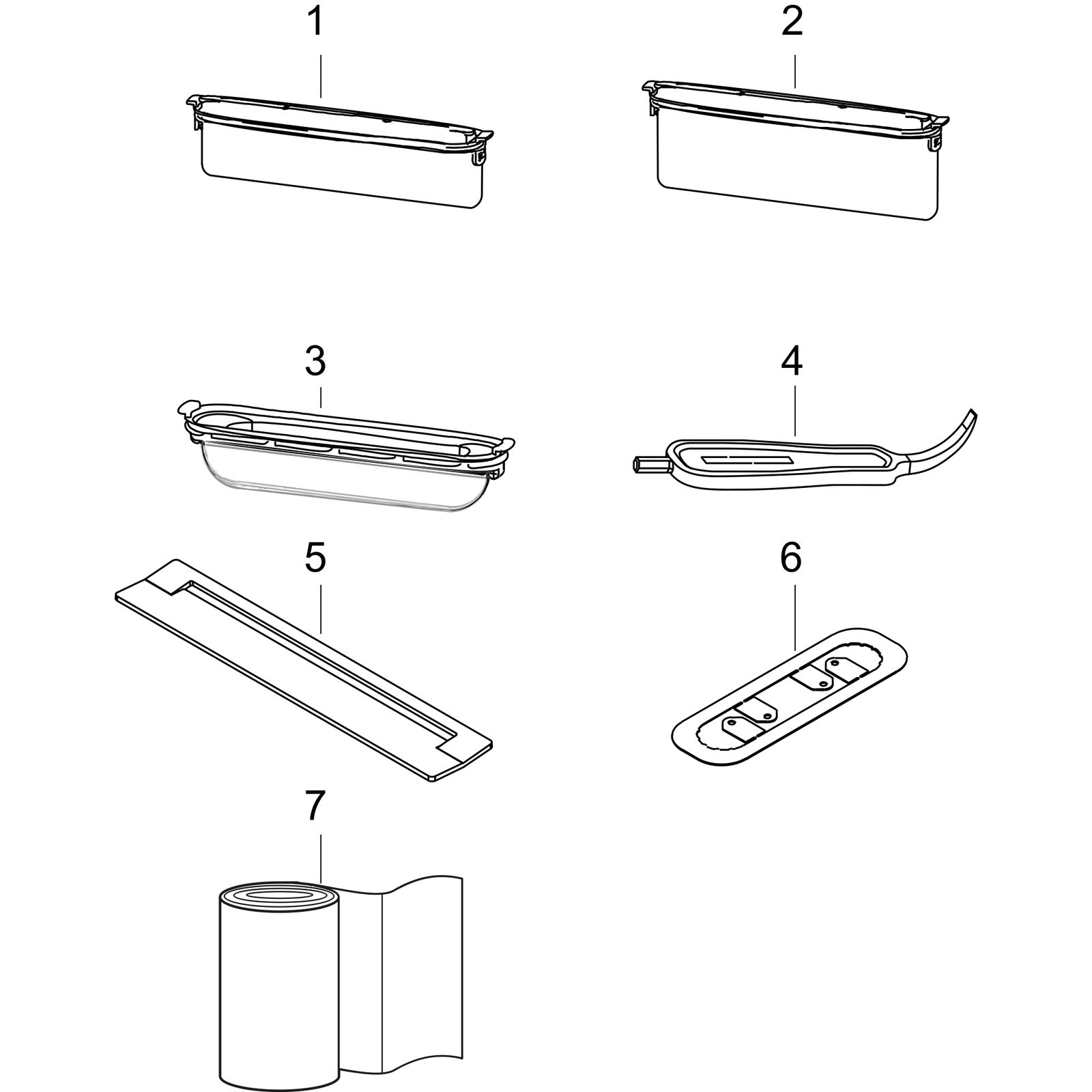 hansgrohe RainDrain Flex Duschrinne 800 mm, brushed black chrome, Fertigset, kürzbar, zur Wandmontage