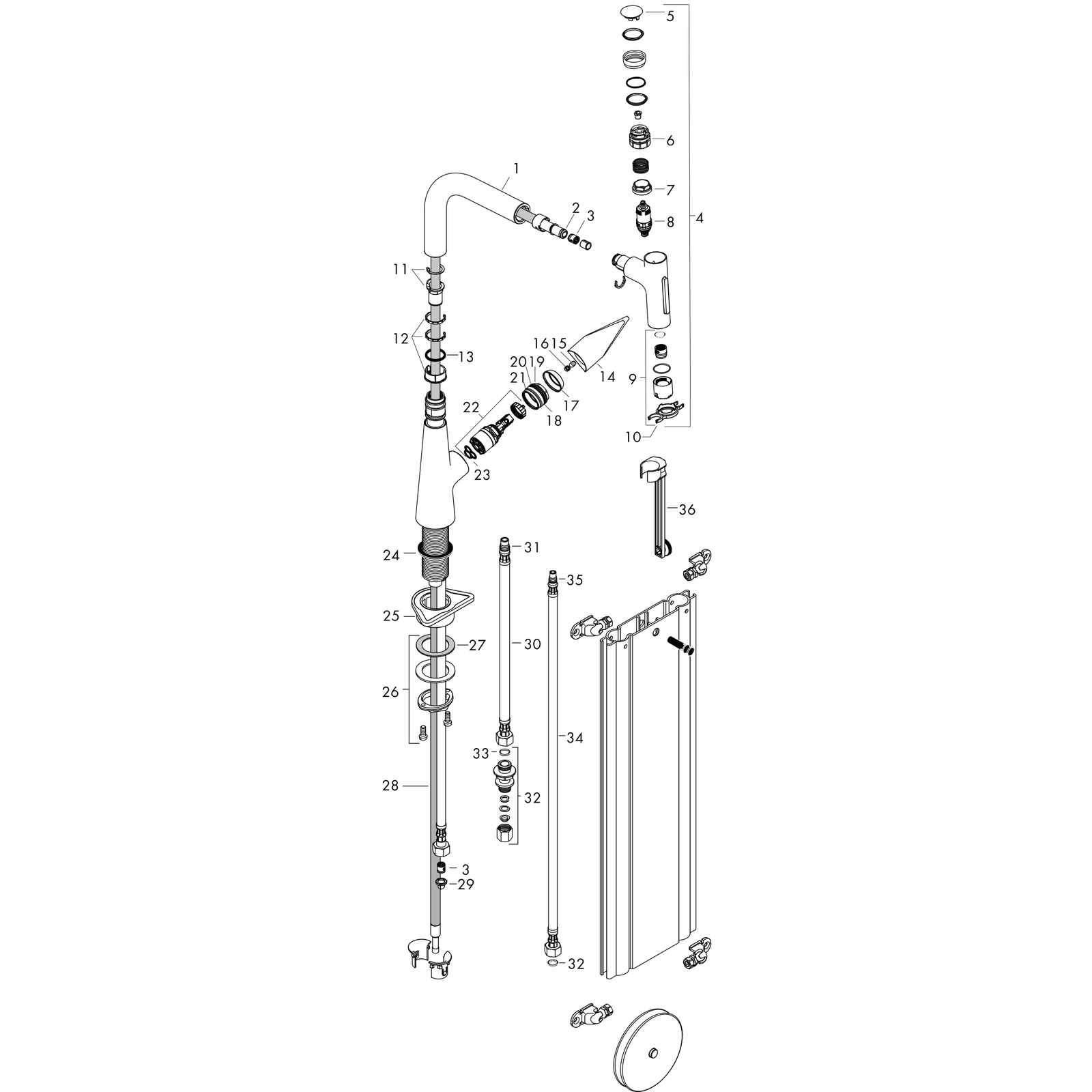hansgrohe Spültisch-Einhebelmischer 220 Talis Select M51 mit Ausziehbrause, 2jet, sBox, Edelstahl-Optik