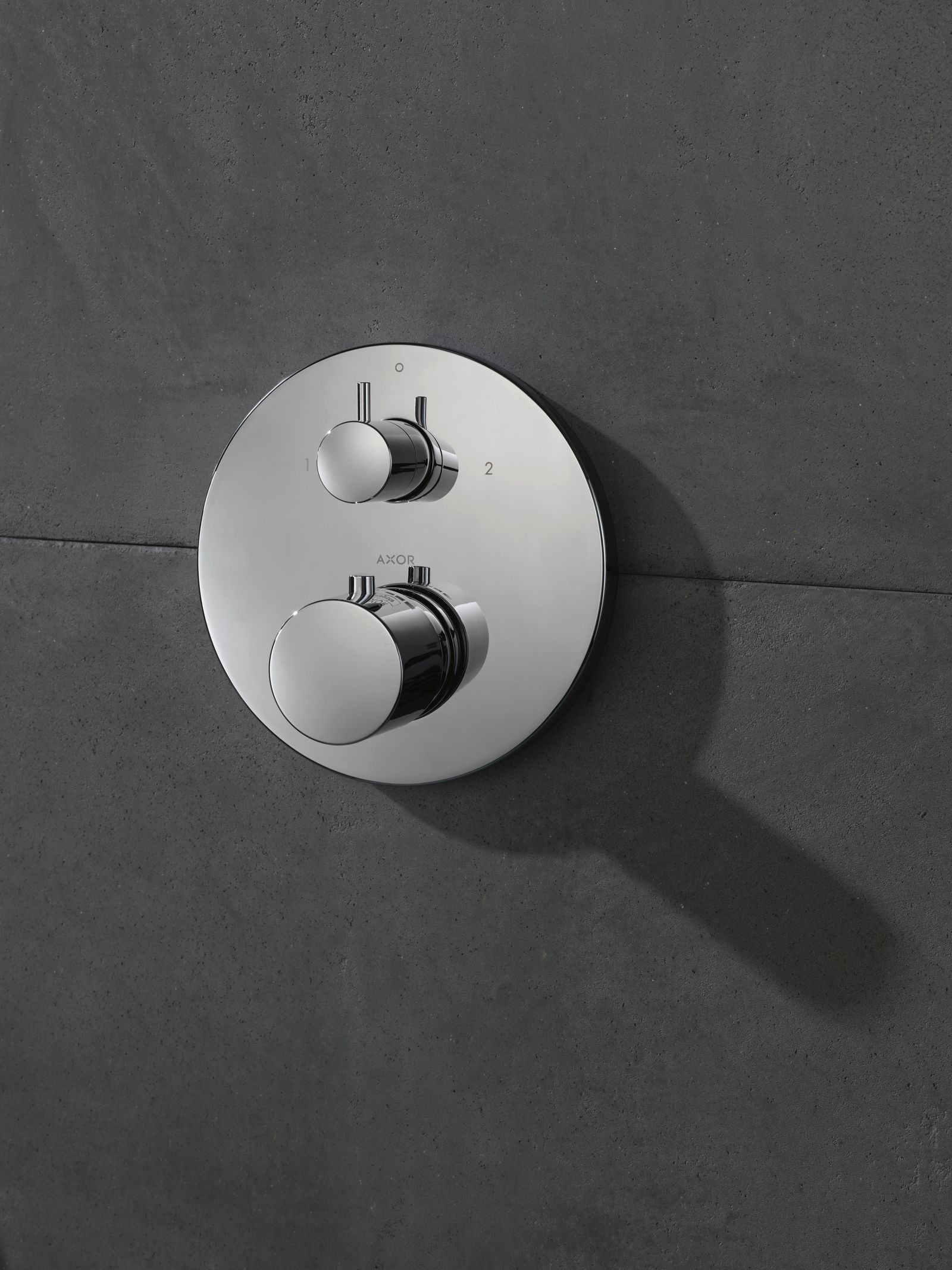 hansgrohe Fertigmontageset Axor Uno UP-Thermostat, mit Ab- und Umstellventil, chrom