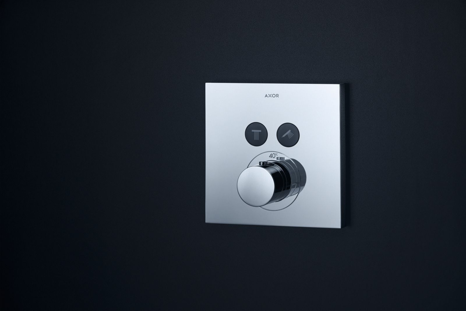 hansgrohe Fertigmontageset ShowerSelect UP-Thermostat, 2 Verbraucher, eckig, chrom